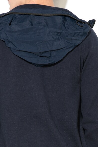 Esprit Finomkötésű pulóver gallérba rejthető kapucni férfi
