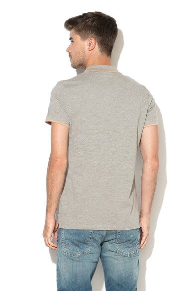 EDC by Esprit Тениска с яка и гумиран елемент на гърдите Мъже