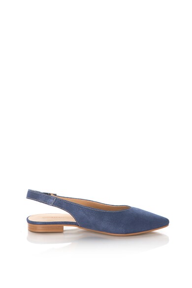 Esprit Balerini slingback de piele intoarsa, cu aspect stralucitor Femei