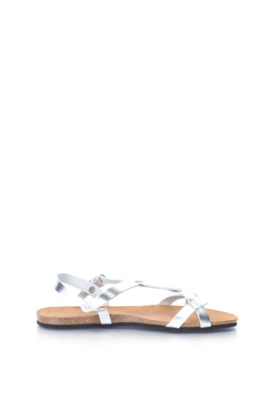 Esprit Sandale slingback de piele cu aspect metalizat Femei