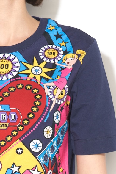 Love Moschino Absztrakt mintás póló női