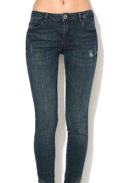 GUESS JEANS Blugi skinny cu strasuri Femei