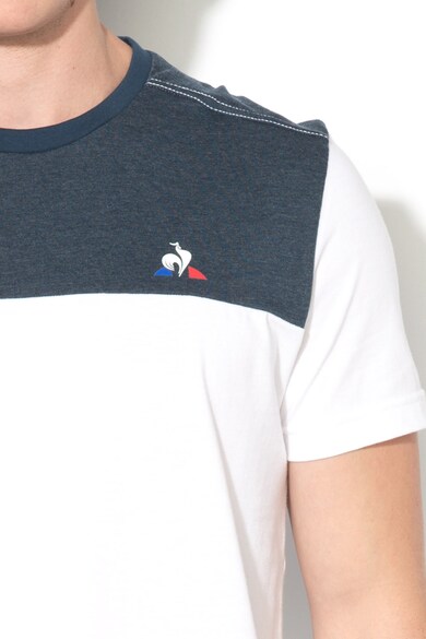 Le Coq Sportif Тениска с овално деколте и лого отпред Мъже