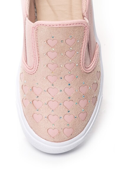 bibi kids Pantofi slip-on de piele decorati cu strasuri Agility Fete