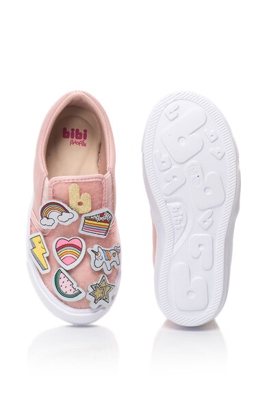 bibi kids Pantofi sport slip-on cu aplicatii detasabile Agility Fete