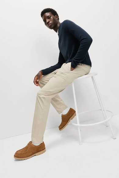 Pantaloni chino cu buzunare laterale, Bej deschis Marks & Spencer - Bej Deschis