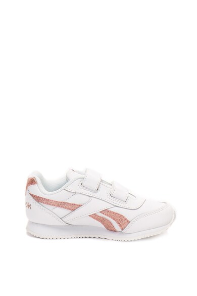 Reebok Classics Pantofi sport de piele cu velcro si detalii stralucitoare Fete