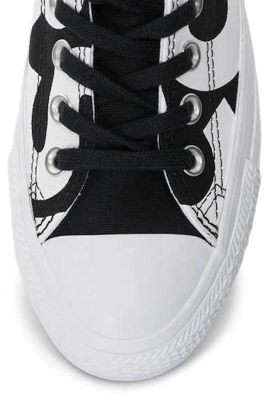 Converse Unisex Chuck Taylor All Star OX szövegmintás bevont orrú cipő férfi