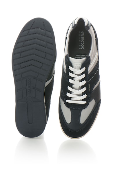 Geox Pantofi sport din material respirabil cu garnituri din piele si piele intoarsa Renan Barbati