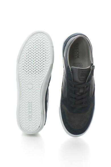 Geox Pantofi sport din material respirabil cu garnituri de piele intoarsa Box Barbati