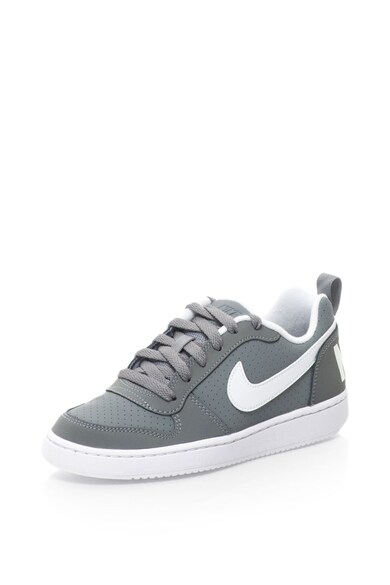 Nike Pantofi sport de piele sintetica Court Borough Baieti