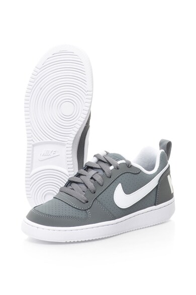 Nike Pantofi sport de piele sintetica Court Borough Baieti