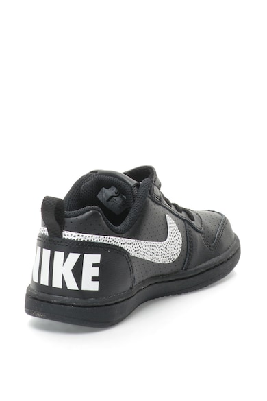 Nike Pantofi sport cu talpa joasa, garnituri de piele si logo Court Borough Baieti