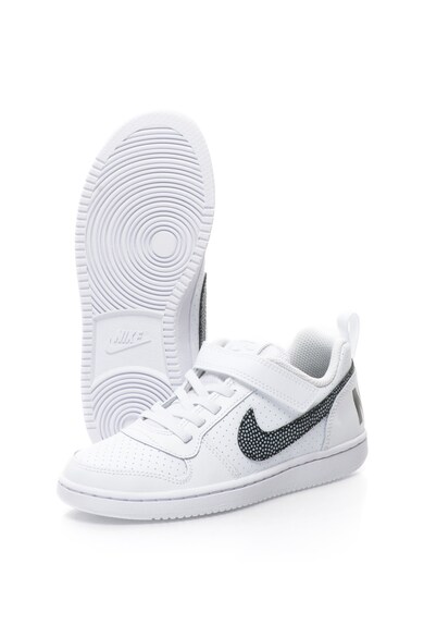Nike Pantofi sport de piele cu banda velcro Nike Court Borough Baieti