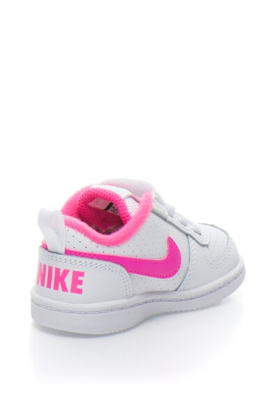 Nike Court Borough rövid szárú bőr sneakers cipő kontrasztos részletekkel Lány