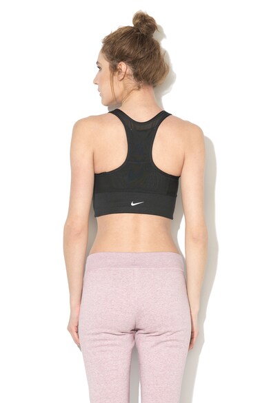Nike Bustiera cu sustinere medie si buzunar Swoosh Femei