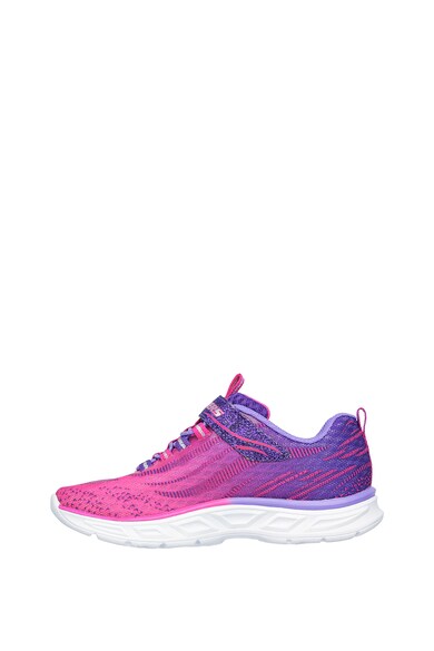 Skechers Pantofi sport din plasa tricotata cu banda velcro Litebeams Fete