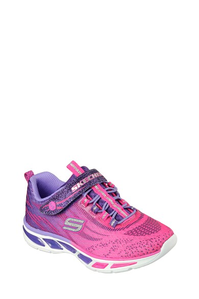 Skechers Litebeams kötött-hálós anyagú sneakers cipő tépőzárral Lány