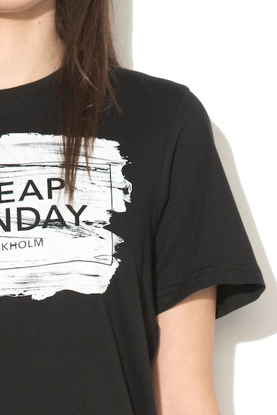 Cheap Monday Tricou cu decolteu rotund si imprimeu Breeze Femei