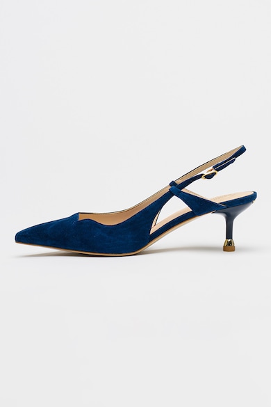 Pantofi slingback din piele intoarsa cu varf ascutit, Albastru inchis Liu Jo - Albastru Inchis
