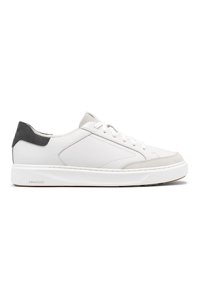 Pantofi sport low-cut din piele, Alb Clarks