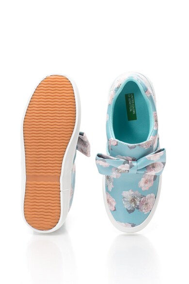 United Colors of Benetton Pantofi slip on cu imprimeu floral Fete