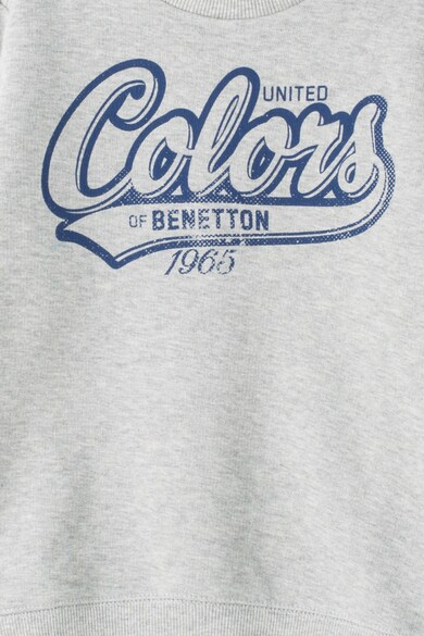 United Colors of Benetton Bluza sport cu imprimeu text Baieti