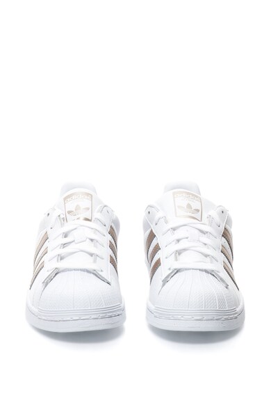 adidas Originals Pantofi sport de piele cu logo Superstar Femei