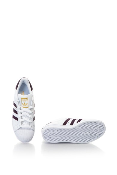 adidas Originals Pantofi sport cu insertii de piele Superstar Femei