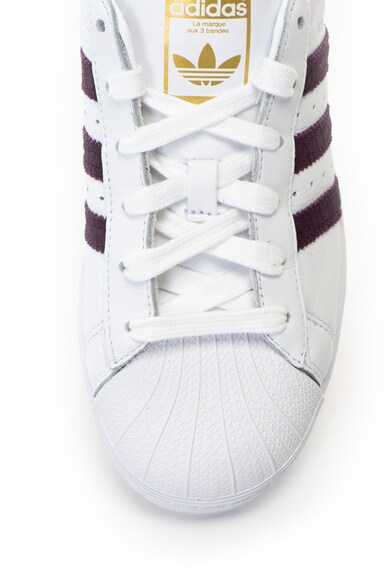 adidas Originals Pantofi sport cu insertii de piele Superstar Femei