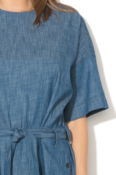 G-Star RAW Rochie supradimensionata din chambray, cu un cordon detasabil Deline Femei