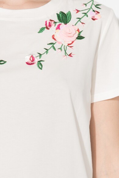 Zee Lane Denim Тениска с флорална апликация Жени
