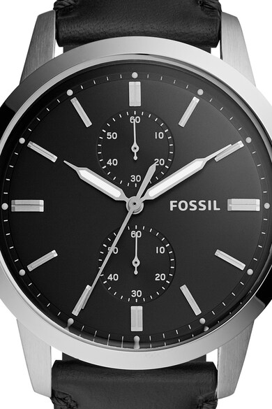 Fossil Ceas cronograf cu o curea de piele Townsman Barbati