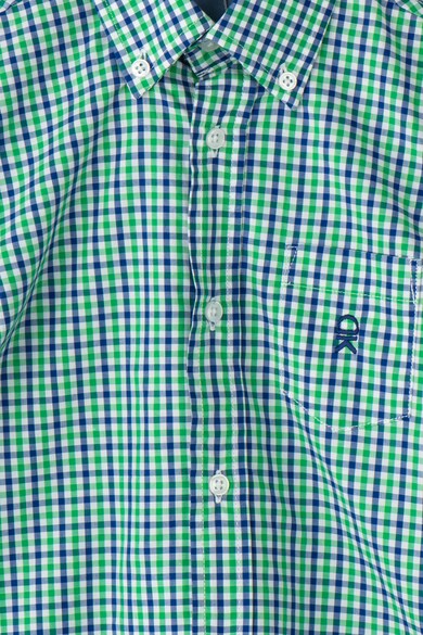 Dr. kid Карирана риза с джоб отпред, Зелен / Тъмносин, 146 CM Момчета