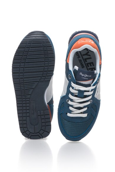 Pepe Jeans London Pantofi sport din piele sintetica si material textil SIDNEY Fete