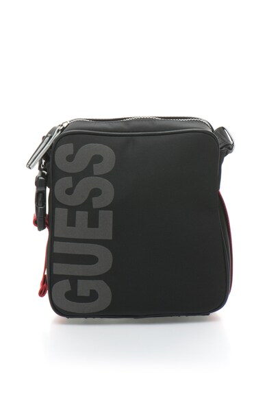 GUESS Geanta crossbody din panza cu logo cauciucat Barbati