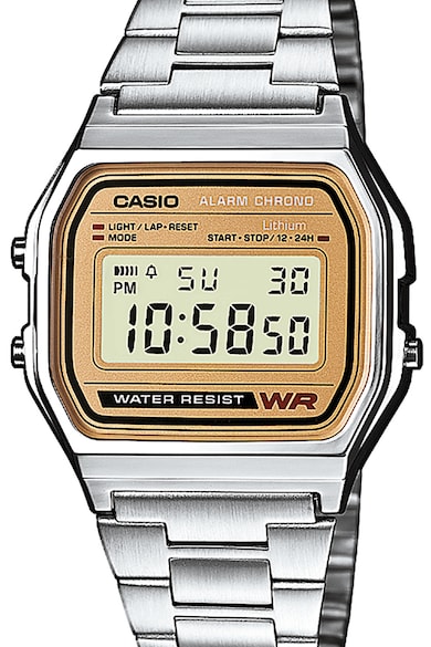 Casio Часовник с хронограф и метална верижка Жени