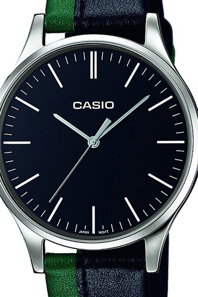 Casio Унисекс часовник с кожена каишка Мъже