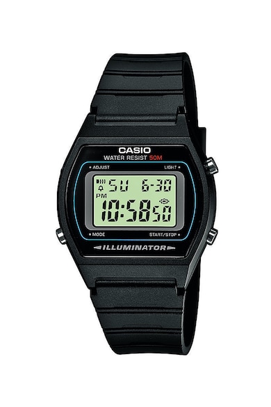 Casio Цифров часовник с хронограф и каишка от смола Жени