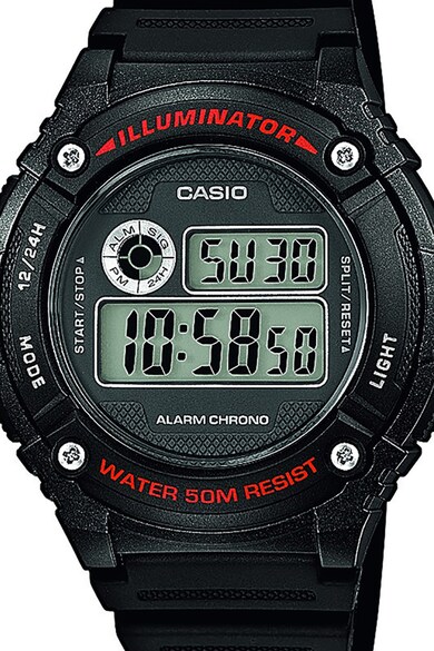 Casio Ceas cronograf digital cu o curea de rasina Femei