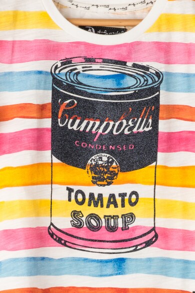 Andy Warhol by Pepe Jeans Tricou in dungi cu imprimeu grafic Candela Fete