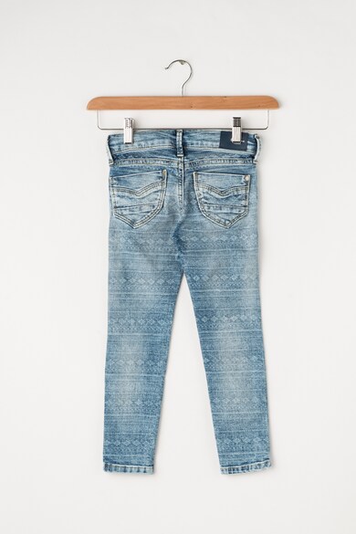 Pepe Jeans London Blugi skinny fit cu aspect decolorat Pixlette Fete