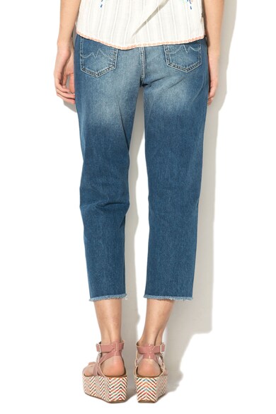 Pepe Jeans London Blugi capri comfort fit cu terminatii franjurate Patchy Femei