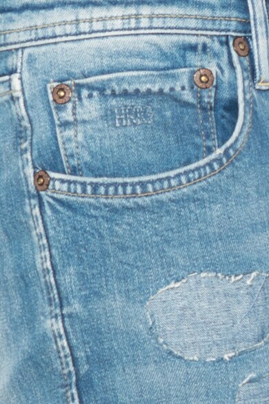 Pepe Jeans London Blugi cambrati cu aspect decolorat si deteriorat Cash Barbati