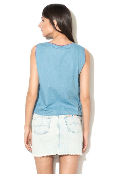 Pepe Jeans London Top din chambray cu broderii cu model etnic Nala Femei