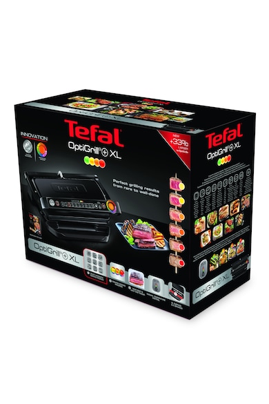 Tefal Gratar electric  OptiGrill+ XL , 2000W, 9 programe, indicator gatire, senzor automat, placi detasabile, Negru Femei