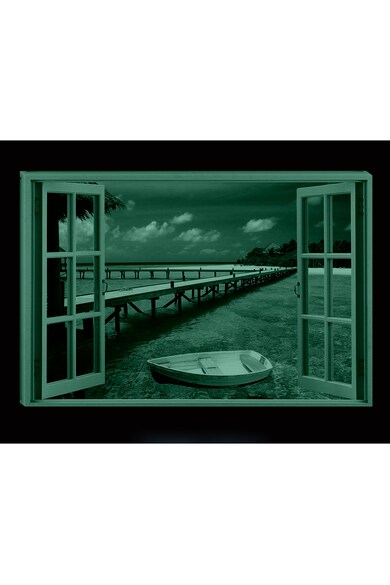 Startonight Tablou DualView  Raiul pe Pamant, Plaja, Luminos in intuneric, 70 x 100 cm Femei