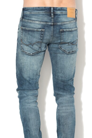 Jack & Jones Blugi slim fit cu aspect deteriorat si decolorat Glenn Barbati