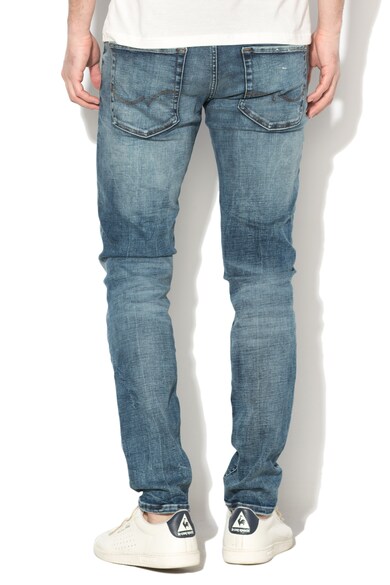 Jack & Jones Blugi slim fit cu aspect deteriorat si decolorat Glenn Barbati