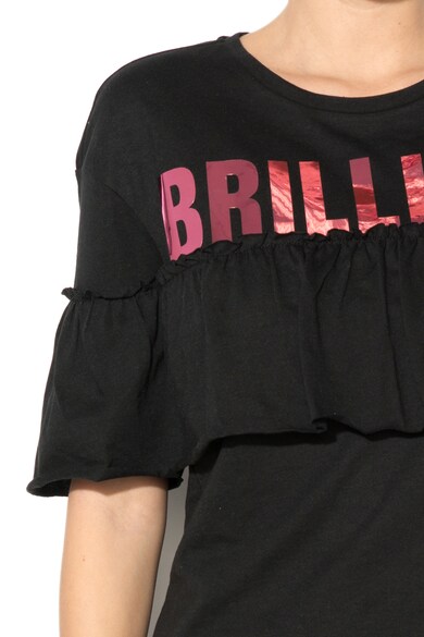 Only Tricou cu aplicatie text Brilliant Femei